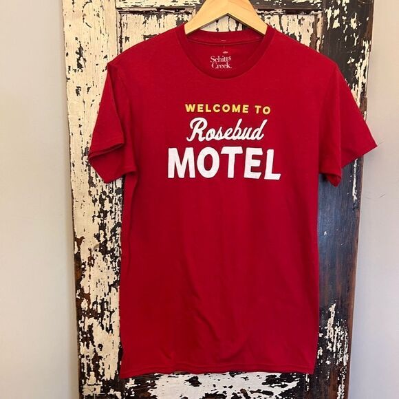 NWOT Schitt’s Creek Rosebud Motel size Small T-shirt. Unisex. - Picture 1 of 5